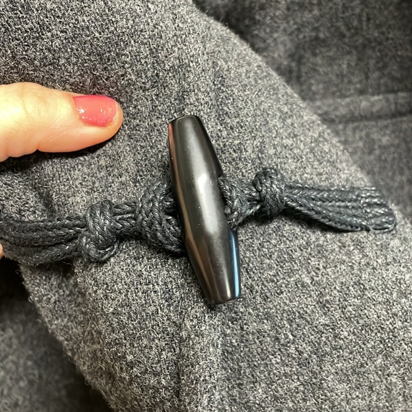Zara wool bomber style cropped toggle coat - Picture 11 of 12
